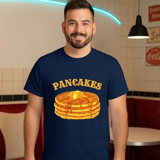 Pannenkoeken Met Esdoornsiroop & Boter Sjabloon T-shirt