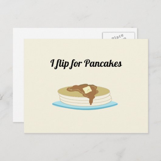 Pannenkoeken met grappig Gezegde Briefkaart (Voorkant / Achterkant)