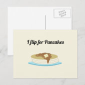 Pannenkoeken met grappige spreuk briefkaart (Voorkant / Achterkant)