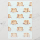 Pannenkoeken met Maple Syrup en Polkadot Pattern Briefpapier (Voorkant)