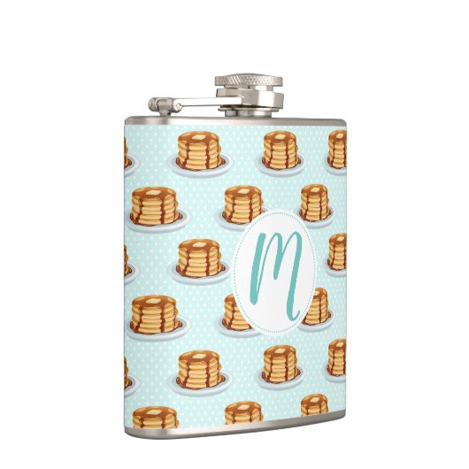 Pannenkoeken met Maple Syrup en Polkadot Pattern Heupfles (Rechts)