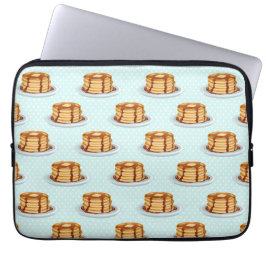 Pannenkoeken met Maple Syrup en Polkadot Pattern Laptop Sleeve