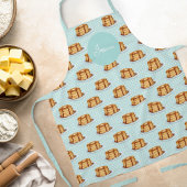 Pannenkoeken met Maple Syrup en Polkadot Pattern Schort