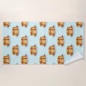 Pannenkoeken met Maple Syrup en Polkadot Pattern Strandlaken (Voorkant)