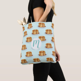 Pannenkoeken met Maple Syrup en Polkadot Pattern Tote Bag