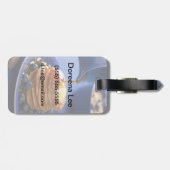 Pannenkoeken met stroop en bosbessen bagagelabel (Achterkant horizontaal)