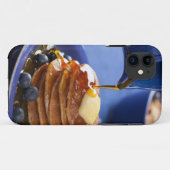 Pannenkoeken met stroop en bosbessen Case-Mate iPhone case (Achterkant (horizontaal))