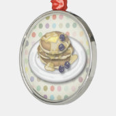 pannenkoeken met stroop en bosbessen metalen ornament (Links)