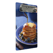 Pannenkoeken met stroop en bosbessen mini klembord (Schuin)