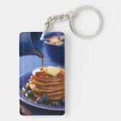 Pannenkoeken met stroop en bosbessen sleutelhanger (achterkant)