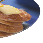 Pannenkoeken met stroop en bosbessen snijplank (Hoek)