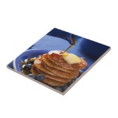 Pannenkoeken met stroop en bosbessen tegeltje (Zijkant)