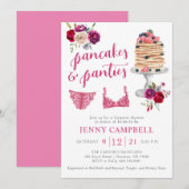 Pannenkoeken & Ondergoed Bruidsborrel Brunch  Kaart (Voorkant / Achterkant)