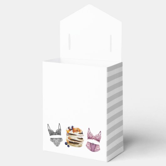 Pannenkoeken & Ondergoed Bruidsfeest Bedankdoosjes (Geopend)