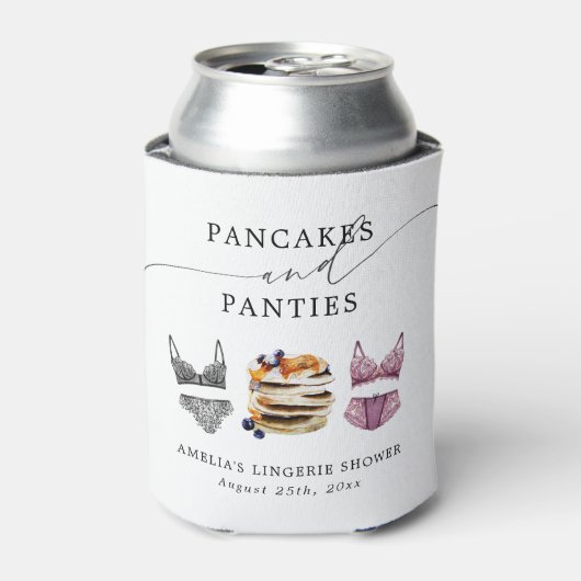 Pannenkoeken & Ondergoed Bruidsuitnodiging Blikjeskoeler (Blikje Voorkant)
