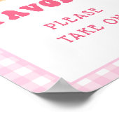 Pannenkoeken Ontbijt 1e Verjaardag Favorieten Sign Poster (Hoek)