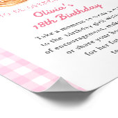 Pannenkoeken Ontbijt 1e Verjaardag Tijd Capsule te Poster (Hoek)