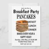Pannenkoeken Ontbijt Pannenkoek Party Kaart (Voorkant)
