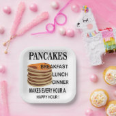 Pannenkoeken Ontbijt Verjaardag Pannenkoek Feest Papieren Bordje (Feest)