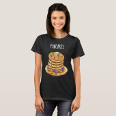 Pannenkoeken Ontbijt Zoet Fluffy Eten Wafels Eten T-shirt (Voorkant volledig)