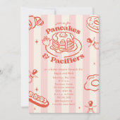 Pannenkoeken Pacifiers Doodle Girl Baby shower Bru Kaart (Voorkant)