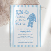 Pannenkoeken, Pacis & PJs Jongens Baby Shower