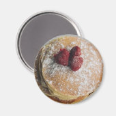 Pannenkoeken Poeder Suiker en Frambozen Magneet (Voorkant / Achterkant)
