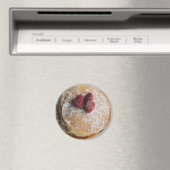 Pannenkoeken Poeder Suiker en Frambozen Magneet (Insitu (Vaatwasser))