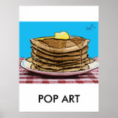 pannenkoeken, POP ART Poster (Voorkant)