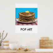 pannenkoeken, POP ART Poster (Keuken)