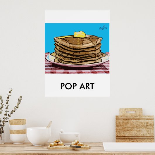pannenkoeken, POP ART Poster (Keuken)