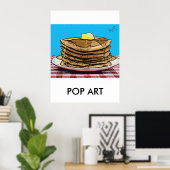 pannenkoeken, POP ART Poster (Thuiskantoor)