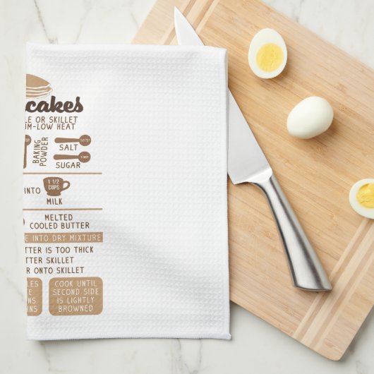 Pannenkoeken Recept Keuken Handdoek – Fun (Quarter Fold)