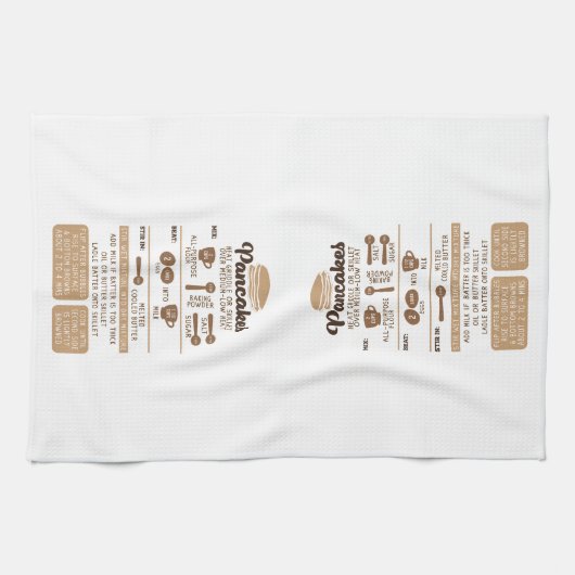 Pannenkoeken Recept Keuken Handdoek – Fun (Horizontaal)