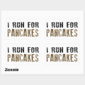 pannenkoeken rechthoekige sticker (Vel)