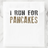 pannenkoeken rechthoekige sticker (Tas)