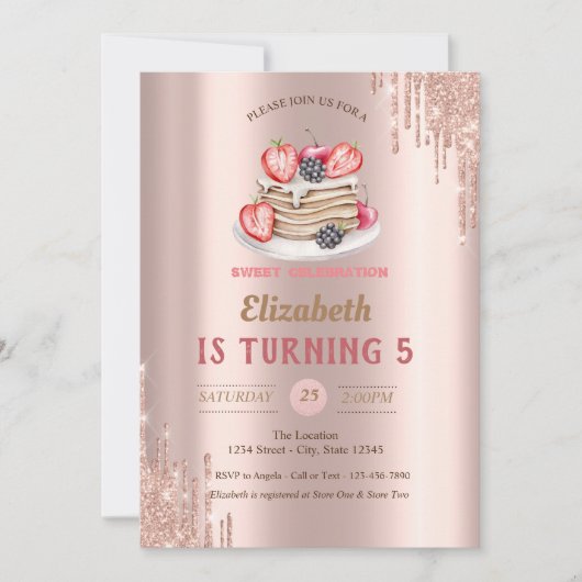 Pannenkoeken, Roos Gold Drivers, gesterd Kaart (Voorkant)