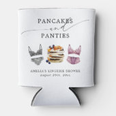 Pannenkoeken & slipjes Vrijgezellenfeest Blikjeskoeler (Voorkant)