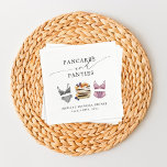 Pannenkoeken & slipjes Vrijgezellenfeest Servet<br><div class="desc">Prachtige lingeriedouche met schattige pannenkoeken voor een bruidsbrunch!</div>