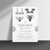 Pannenkoeken & slipjes Zwart Lingerie Vrijgezellen Kaart