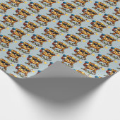 Pannenkoeken stapel klimmen cadeaupapier (Hoek)