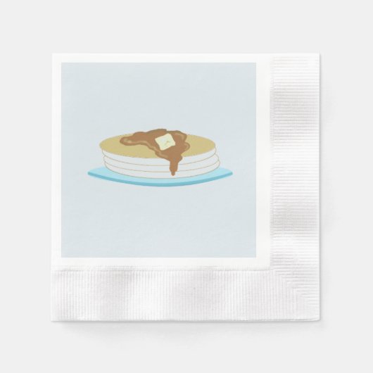 Pannenkoeken stapel servet (Voorkant)