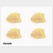Pannenkoeken stickers - ovalen (Vel)