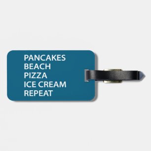 Pannenkoeken Strand Pizza Ijs Herhaal Bagagelabel