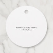 Pannenkoeken Sweet Cherry Baby shower Bedankjes Labels (Achterkant)