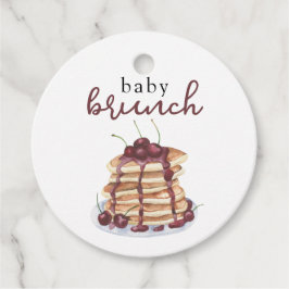 Pannenkoeken Sweet Cherry Baby shower Bedankjes Labels