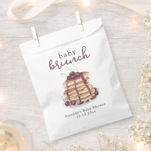 Pannenkoeken Sweet Cherry Baby shower Bedankzakje (Geknipt)