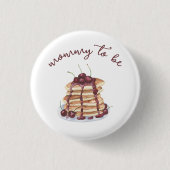 Pannenkoeken Sweet Cherry - Mama to be Ronde Button 3,2 Cm (Voorkant)