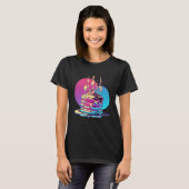 Pannenkoeken Synthwave 80s Retrowave Esthetiek T-shirt (Voorkant volledig)