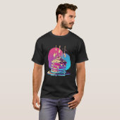 Pannenkoeken Synthwave 80s Retrowave Esthetisch T-shirt (Voorkant volledig)